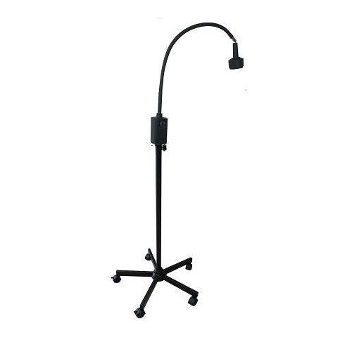 Lámpara de examen de pedestal MSI Beracah Médica con 6 luces LED ajustables y brazo articulado para consultorios médicos.