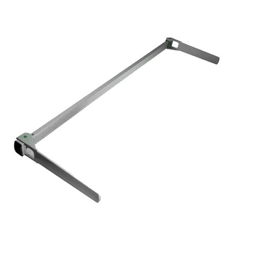 Infantómetro de aluminio de 10 a 100 cm de Beracah Médica, con escala clara para medición precisa en niños pequeños.