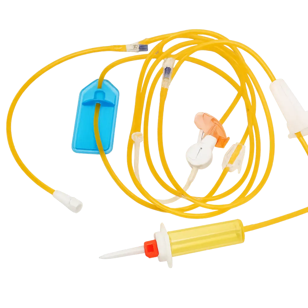 Sistema de infusión Alaris VP con filtro de 1,2μ de Beracah Medica, accesorios resistentes a la luz, línea para bombas de infusión.