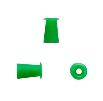 Olivas tipo paraguas verdes de 7.5 mm en bolsa con 100 piezas, accesorios para tamizaje, marca Beracah Médica