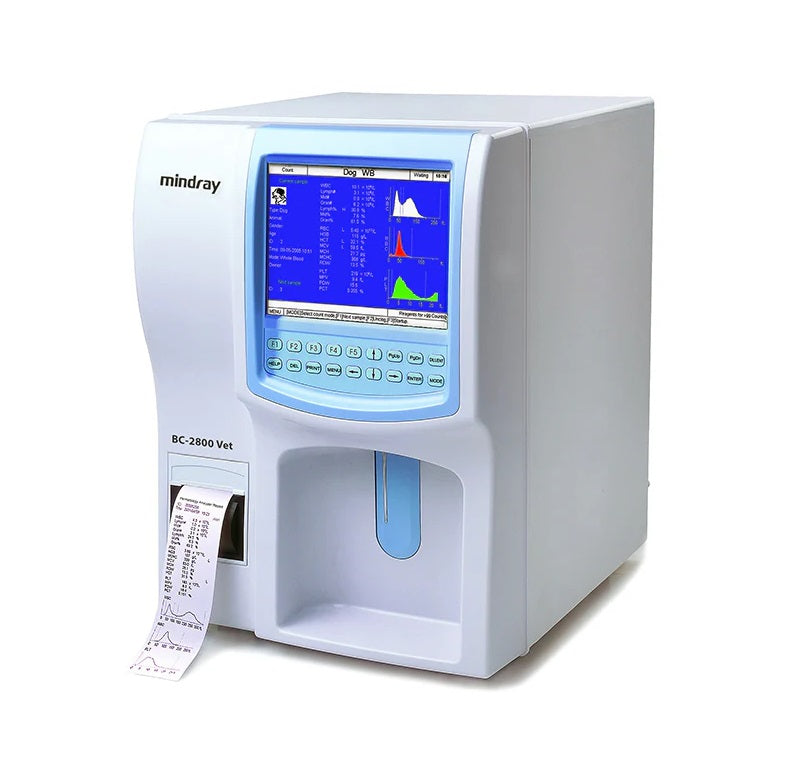 Analizador Hematológico Automatico Veterinario mod. BC-2800V con Kit de Agentes y Cable Power