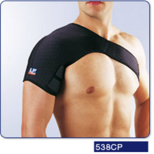 Hombreras Beracah Medica para soporte del hombro, con correa ajustable y material acolchado para comodidad y estabilidad.
