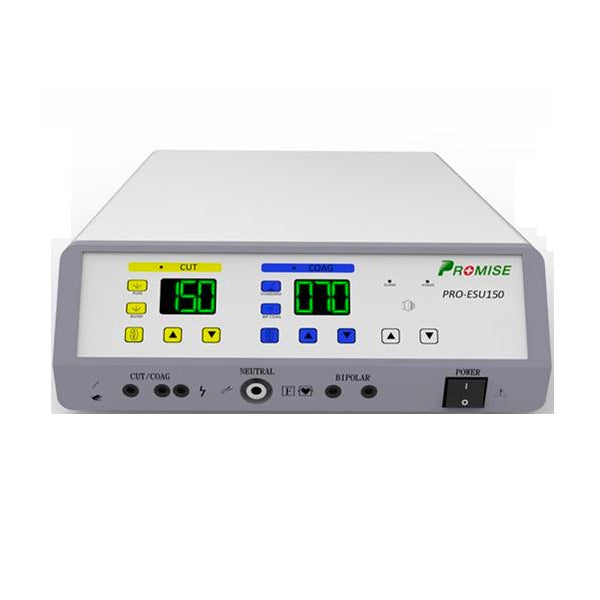 Unidad de electrocirugía monopolar y bipolar MSI Beracah Médica con 4 modos de operación, potencia de 150 Watts.