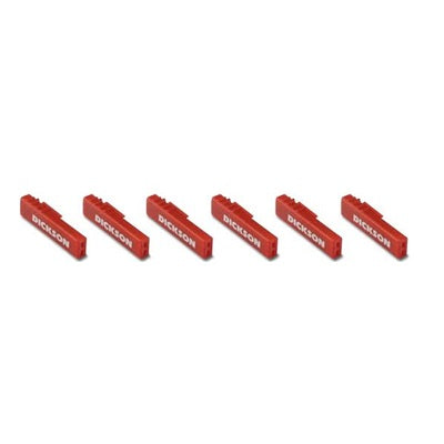 Conjunto de 5 cajas con 6 bolígrafos registradores de gráficos rojos de la marca Beracah Medica, accesorios y refacciones médicas.