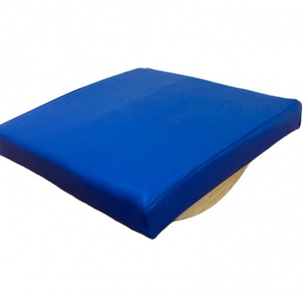 Balancín de madera para terapia física de coordinación, tamaño pequeño, marca Beracah Medica, utilizado en mecanoterapia.