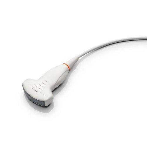 Transductor convexo para ultrasonido Beracah Medica DC30 y Z6 Modelo 3C5P, con cabezal de forma convexa y cables conectados.