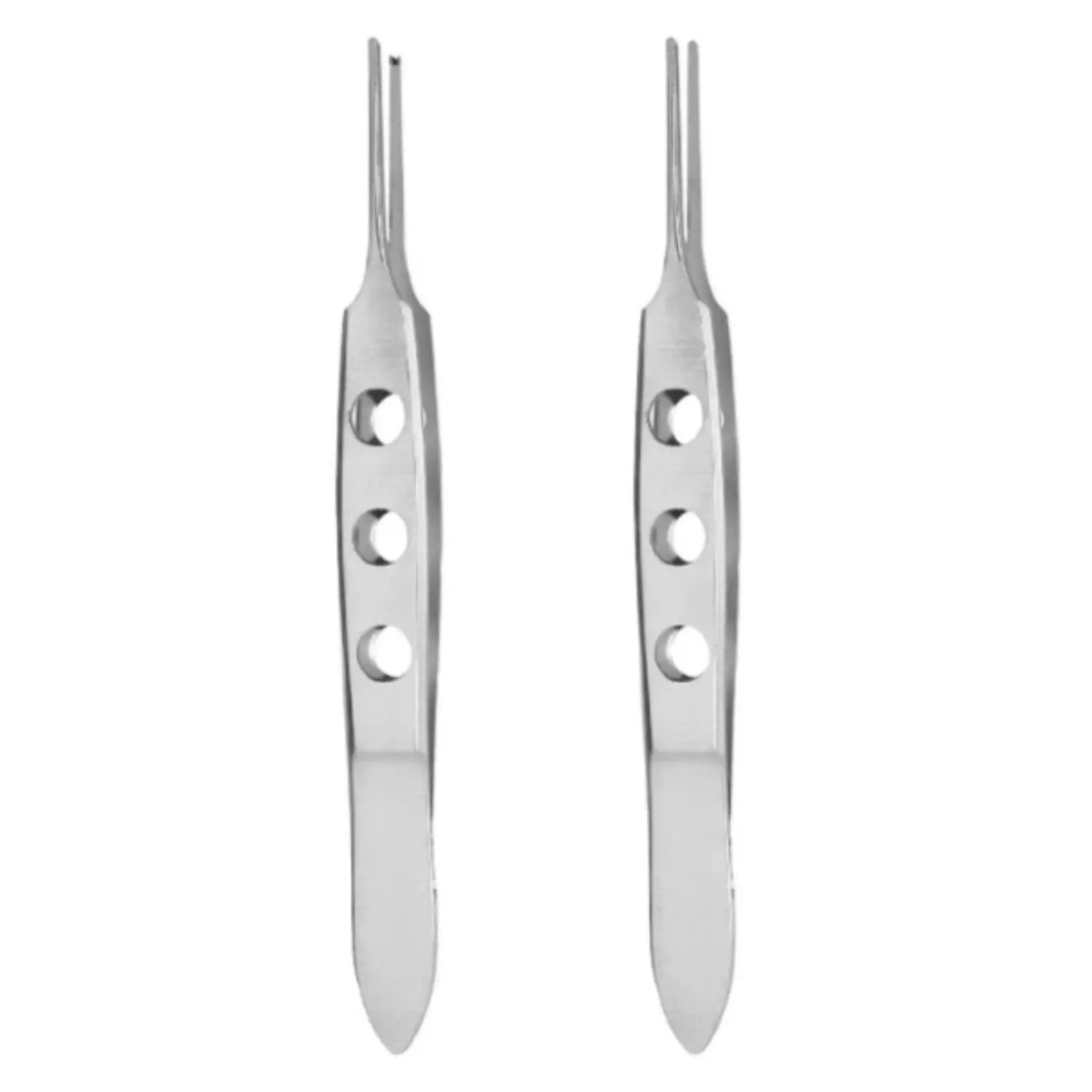 Pinza Bishop-Harmon de 7cm sin dientes de acero inoxidable de la marca Beracah Médica, con mango ergonómico y acabado brillante.