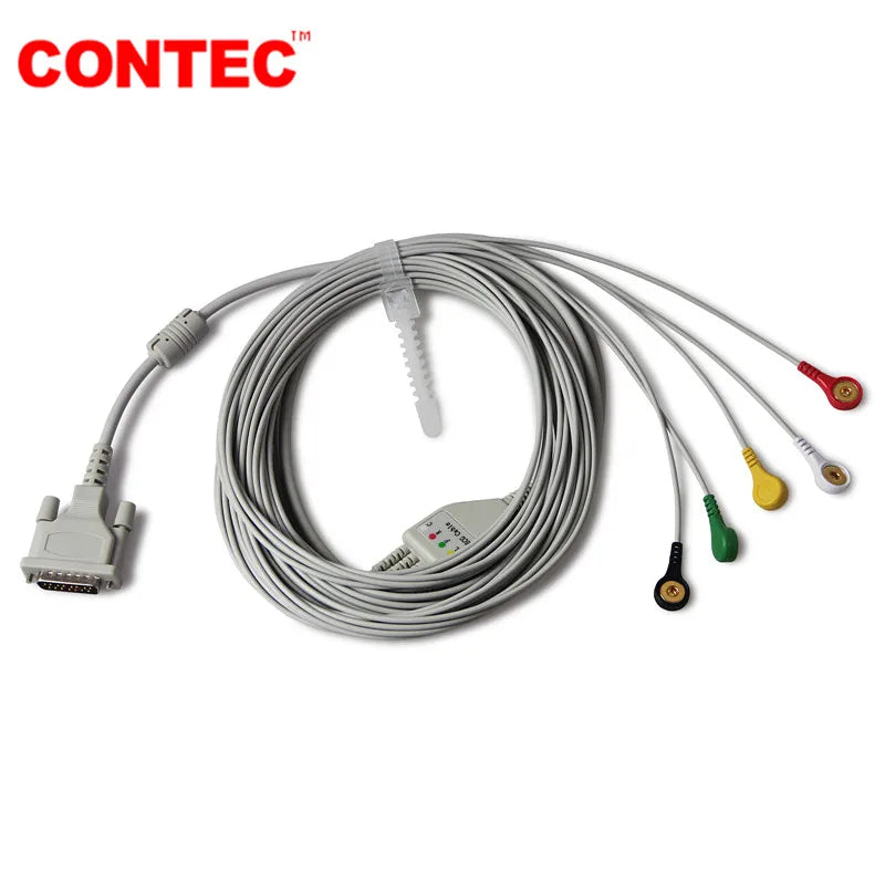 Máquina Digital de 3 canales y 12 cables, electrocardiógrafo ECG/EKG, uso humano o veterinario, ECG300G