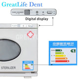GreatLife Dent Equipo de laboratorio Dental Original, gabinete de desinfección UV, esterilizador médico con función de secado eléctrico, 28L