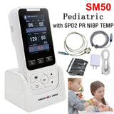 Monitor de signos vitales portátil para Hospital, Monitor de frecuencia clínica, Monitor de pacientes SPO2 PR NIBP TEMP, pediátrico humano, almacén de México