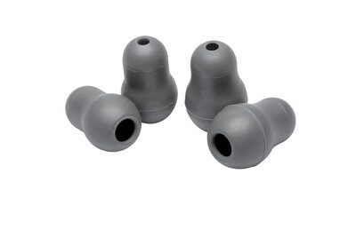 Kit 2 Olivas Suaves Pequeñas y 2 Olivas Suaves Grandes Gris