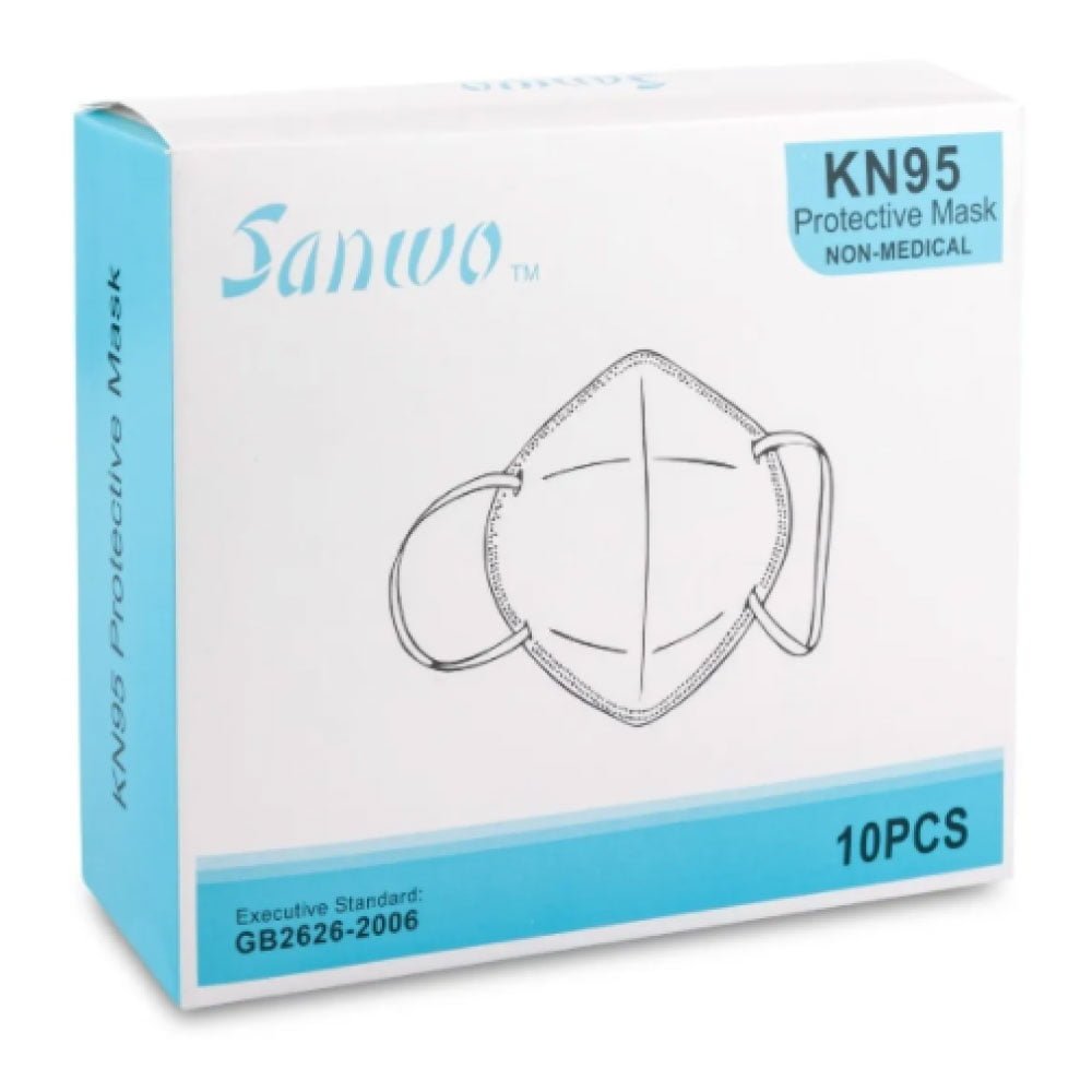 Cubrebocas Kn95 Mascarilla Tapabocas Certificado 1000 piezas marca Sanwo