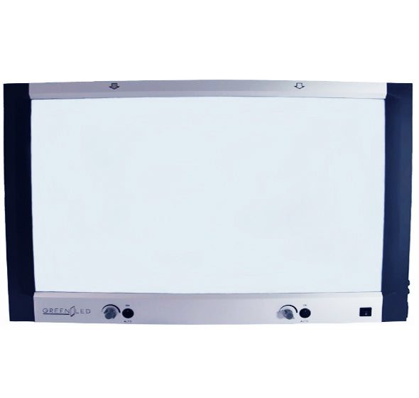 Negatoscopio plano Green Led para mamografía con 2 placas LED y 13,000 lux, equipo hospitalario para diagnóstico mamario.