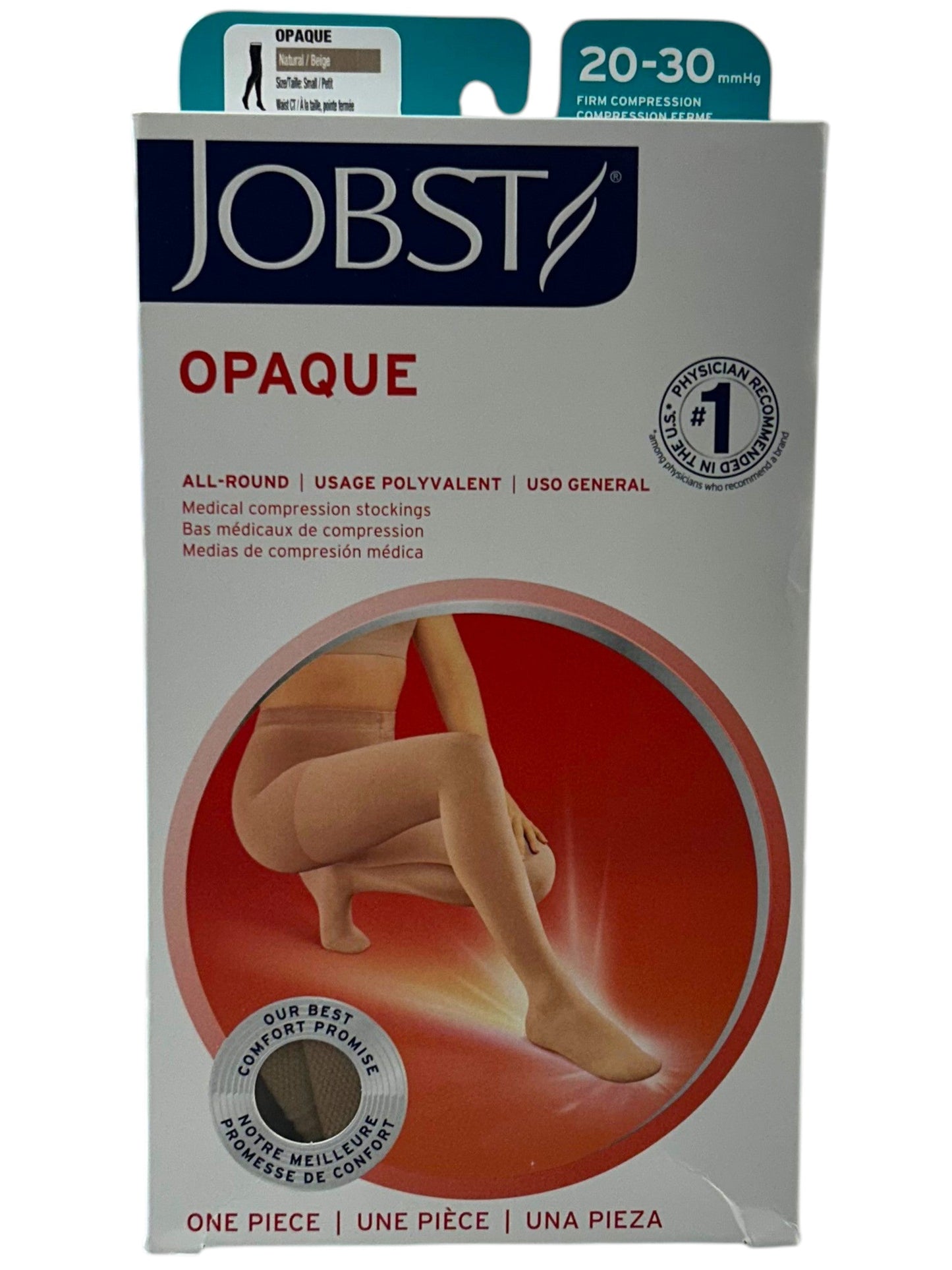 Pantimedia Opaque compresion 20-30 mm hg punta cerrada