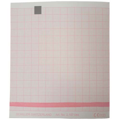 Papel térmico SCHILLER para ECG tipo Z, tamaño 70x80 cm, especialidades de cardiología, papel para electrocardiogramas.