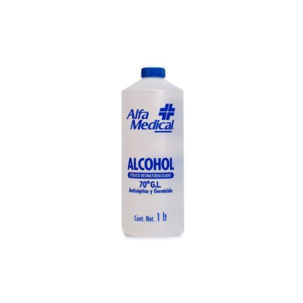 ALFA MEDICAL | DENATURED ETHYL ALCOHOL 70º G.L. / 1 L