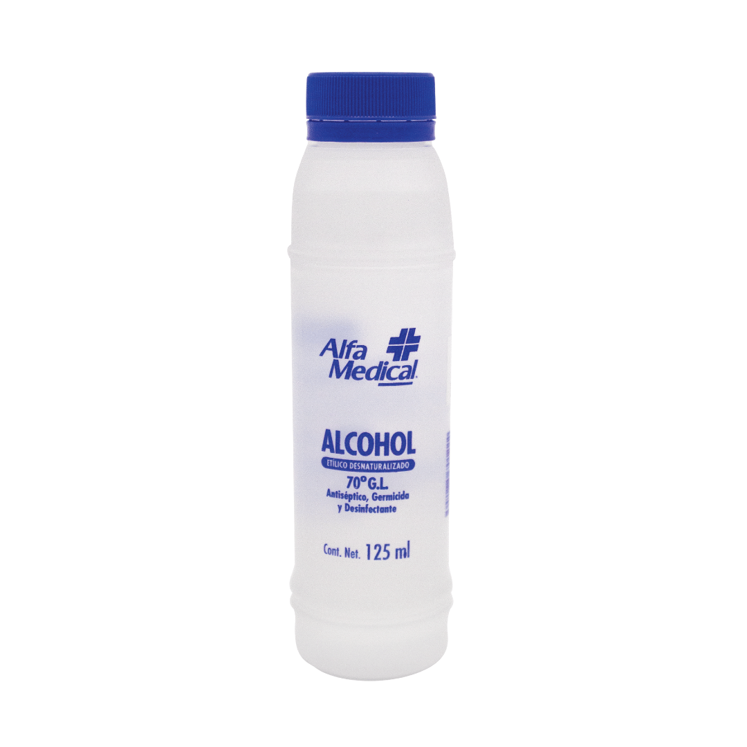 ALFA MEDICAL | DENATURED ETHYL ALCOHOL 70° GL / 125 ML