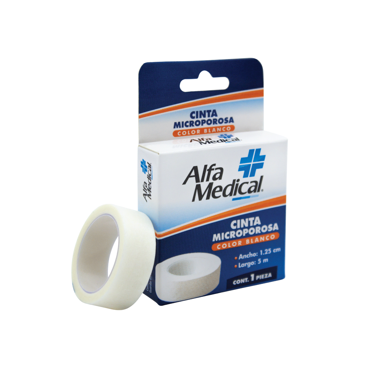 ALFA MEDICAL | ADHESIVE TAPE / TRANSPARENT 1.25 CM X 5 M / 24 PCS