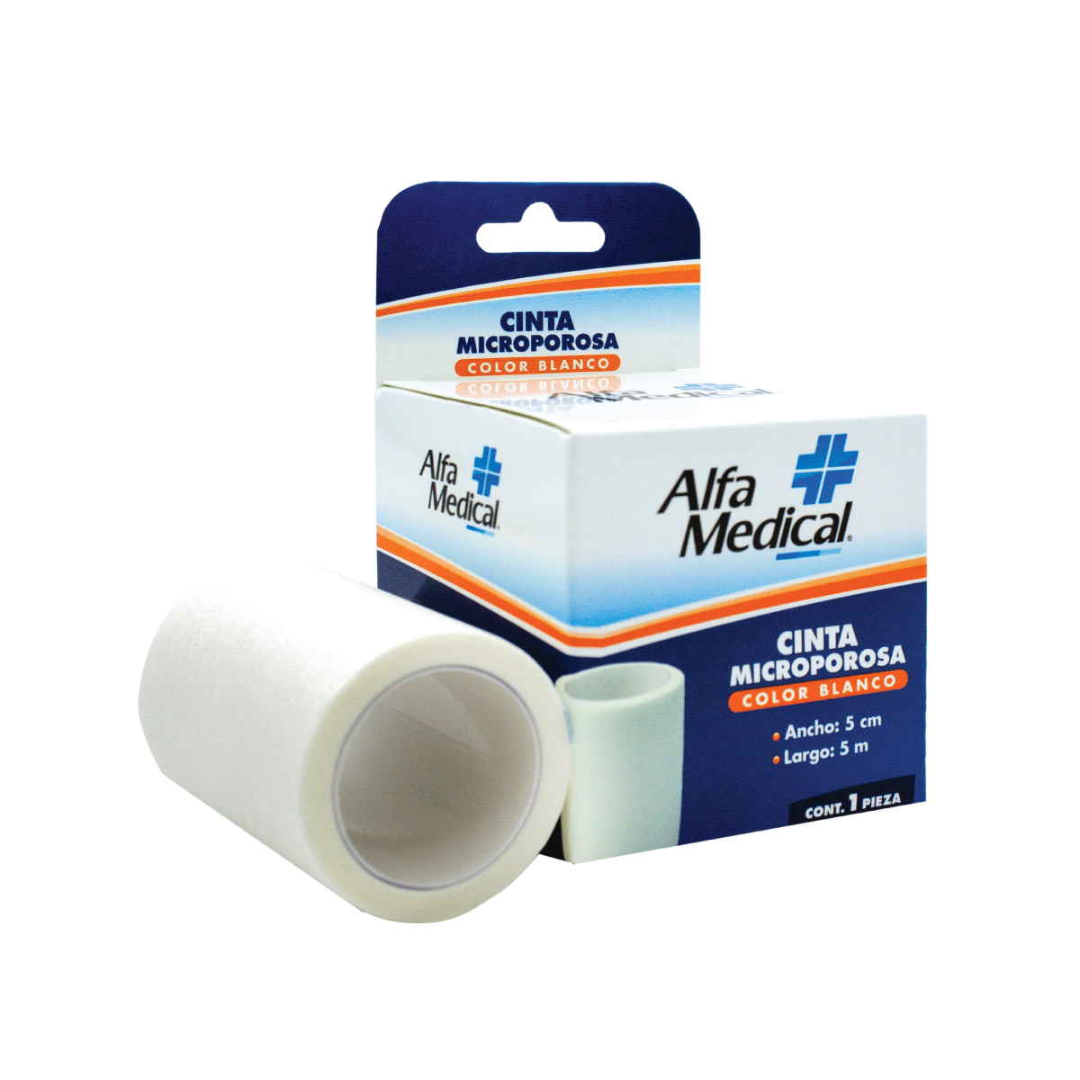 ALFA MEDICAL | MICROPOROUS TAPE / WHITE 5 CM X 5 M / 12 PCS