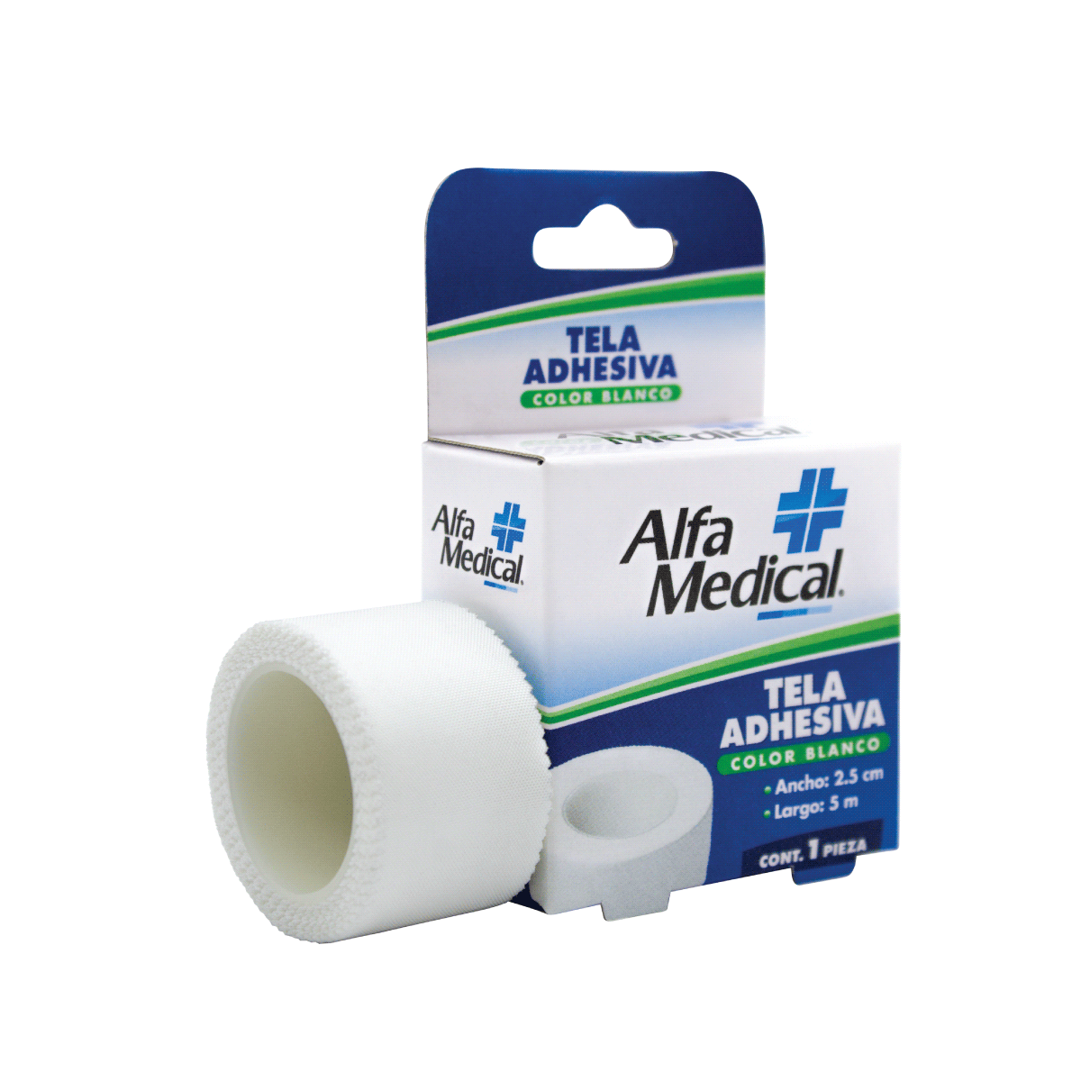 ALFA MEDICAL | ADHESIVE TAPE / WHITE 2.5 CM X 5 M / 24 PCS