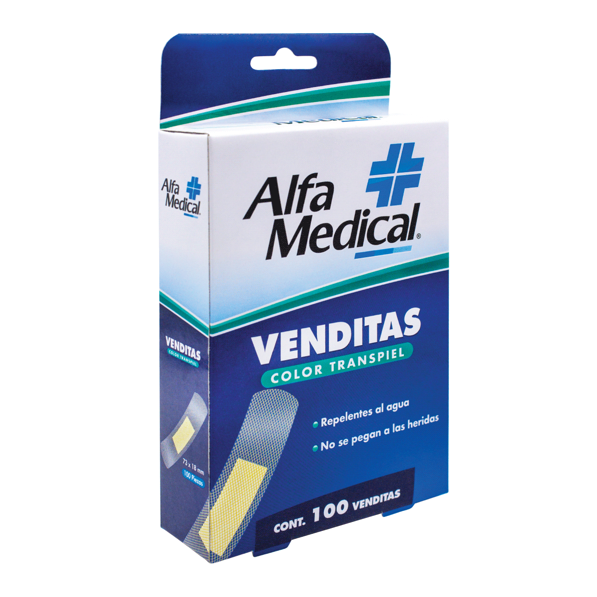 ALFA MEDICAL | ADHESIVE BANDAGES / TRANSDERMAL / 100 PC