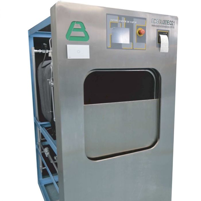 Autoclave de vapor autogenerado con puerta