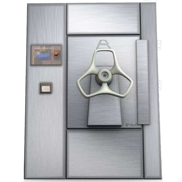 Direct steam autoclave, for CSSD with double door 60x90x152 cm Cat. EBP-RV60PPEQ21 Brand EBP