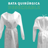 BATA MEDICA DESECHABLE DE SMS