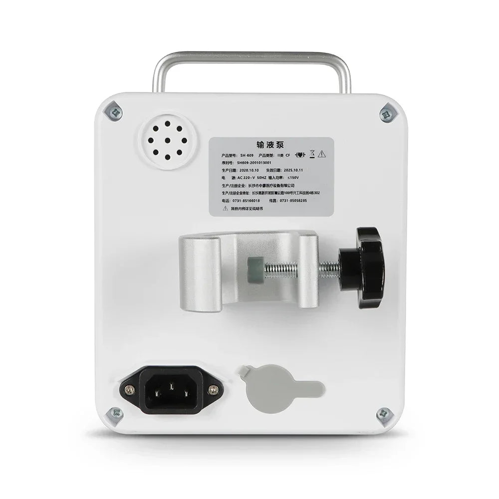 Portable Medical Infusion Pump, Electronic LCD Device, Rechargeable, High Precision, Volumetric, Digital