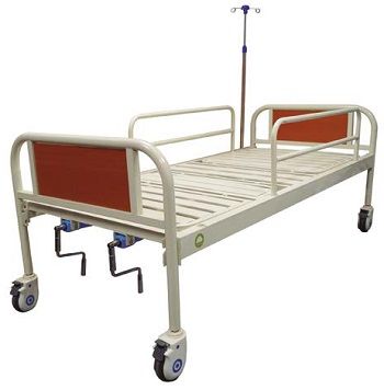 Cama hospitalaria básica imitación madera