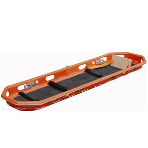 Camilla para rescate tipo canasta C50 en color naranja de la marca Xiehe, ideal para emergencias y transporte de pacientes