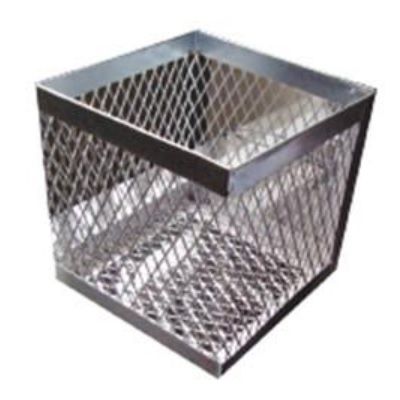 Canastilla de metal galvanizado de