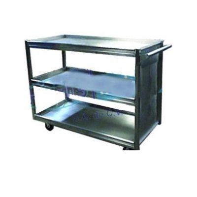Carro para transporte de alimentos de 3 charolas