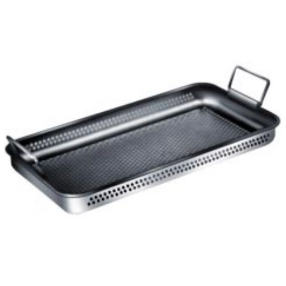 Cesta de acero inoxidable perforado sin tapa