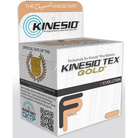 Kinesio Gold Muscle Correction Tape 5.08 cm x 31.39 meters beige nano-touch Cat DYN-KTGN14125 Dynatronics