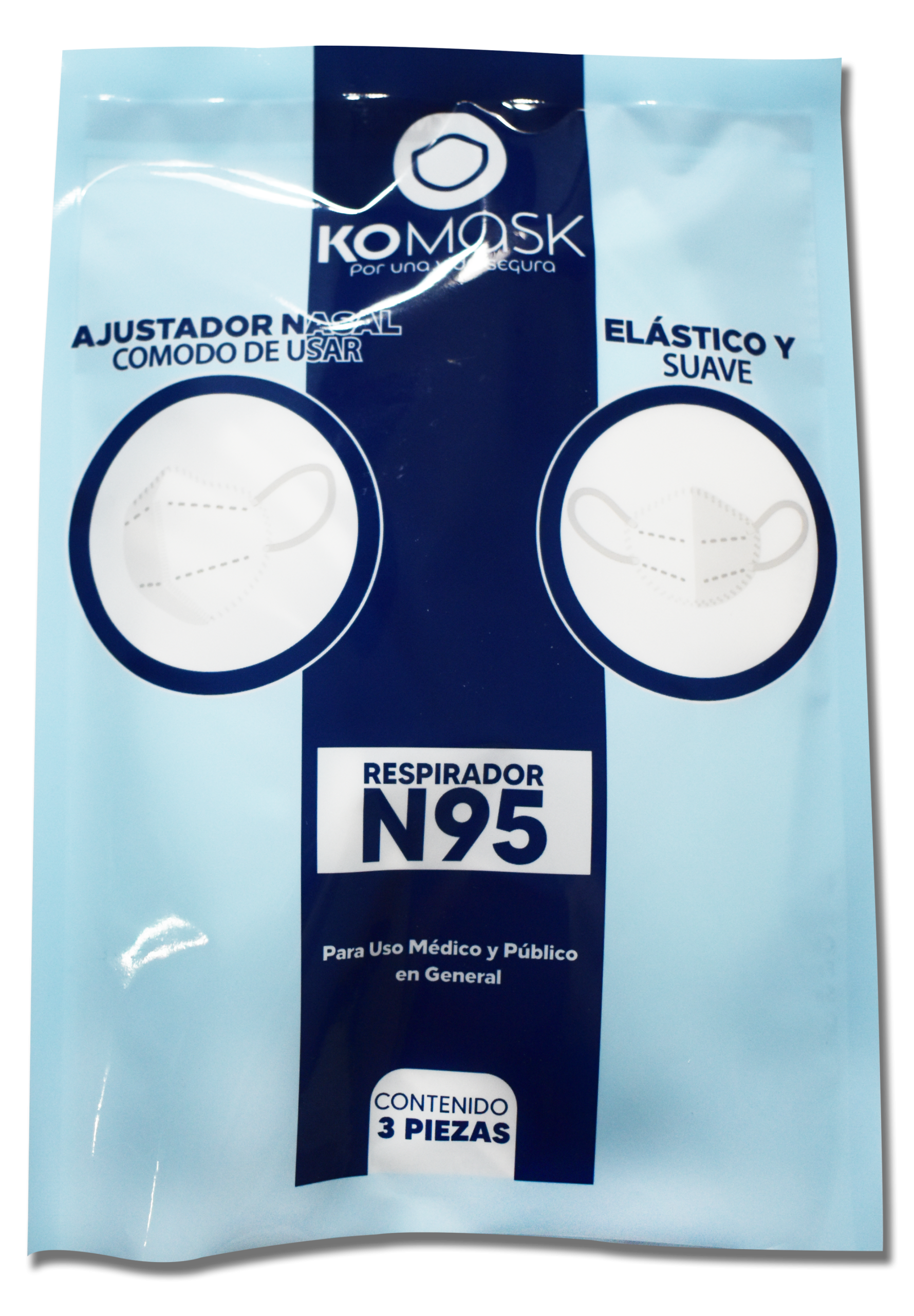 N95 4-ply PREMIUM KOMASK Face Masks 100 count
