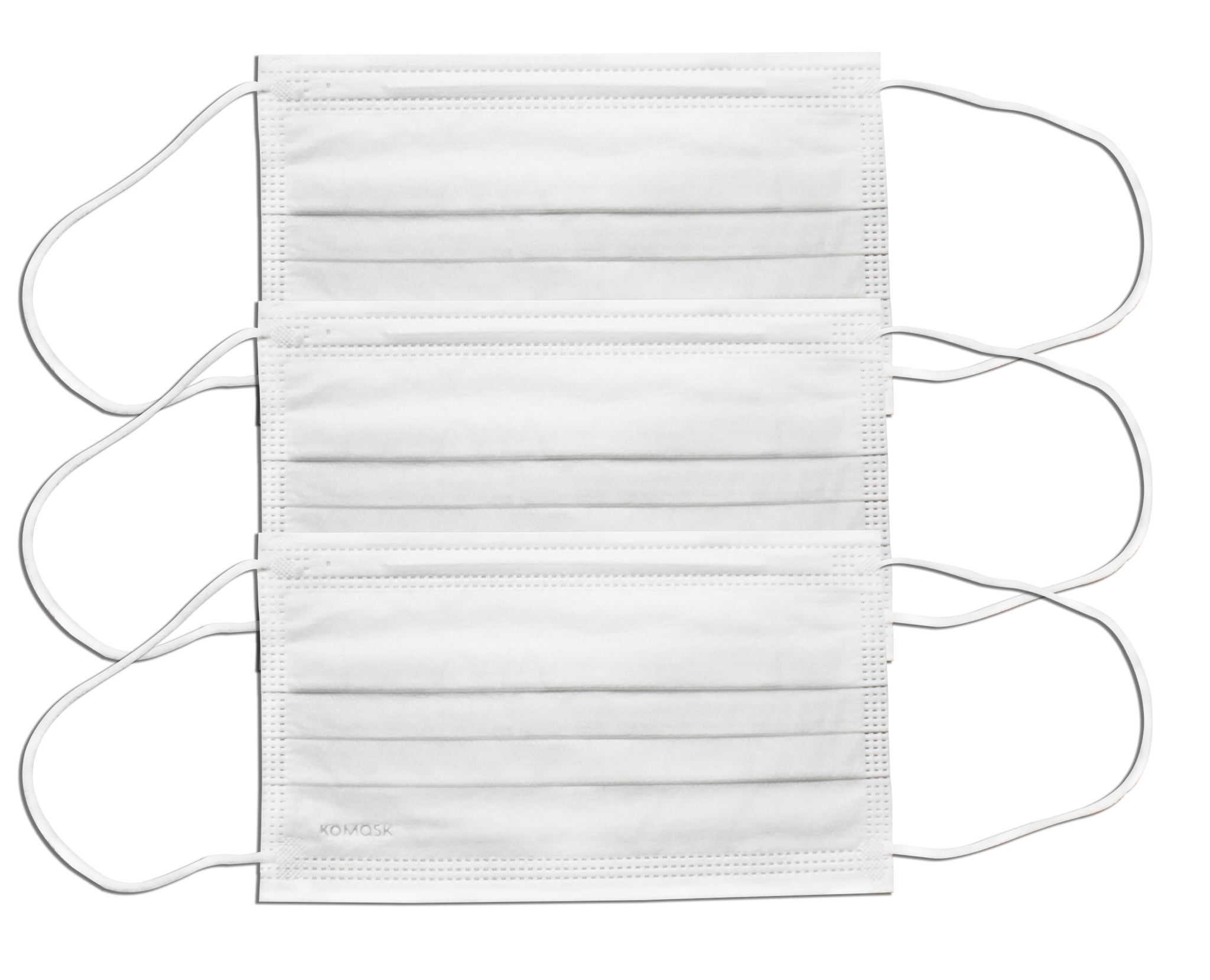 TTP Three-Ply Heat-Sealed Pleated Face Masks 100 Count