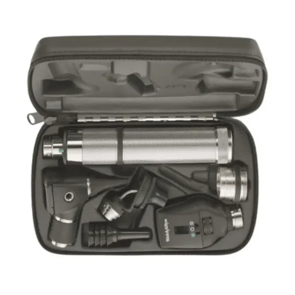 Estuche de Diagnóstico Recargable Halógeno 35V Oftalmo Coaxial Otoscopio 20000 Rinoscopio