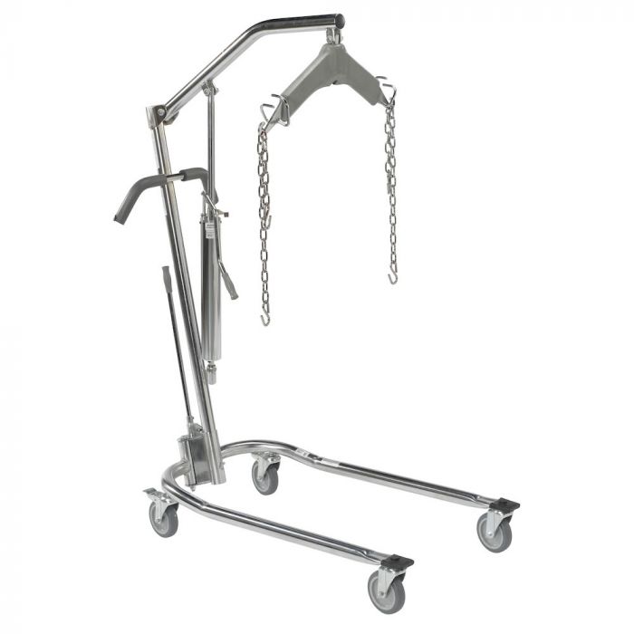 Grúa para paciente hidráulica cromada (sin asiento) Mod. 13023