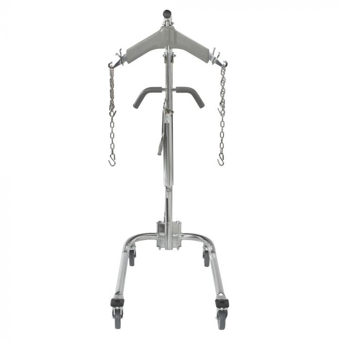 Chrome hydraulic patient lift (without seat) Model 13023 Cat. DRI-GR13023 Drive Medical