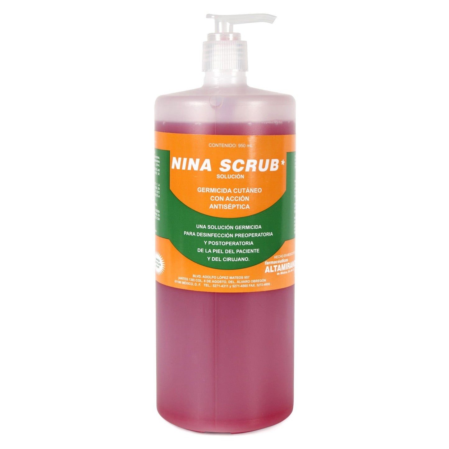 NINA SCRUB 950 ML (4% CHLORHEXIDINE GLUCONATE)