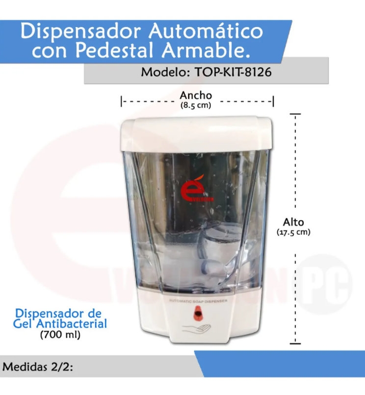 Pedestal With Automatic Gel Dispenser V3