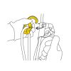 RollClip Z TRIACT LOCK Pulley 7 to 13 mm 110Kg Cat. PET-P75-T Petzl