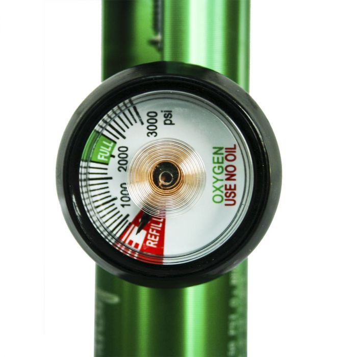 Extended oxygen regulator 1010 green Cat. HNY-1010L Handy