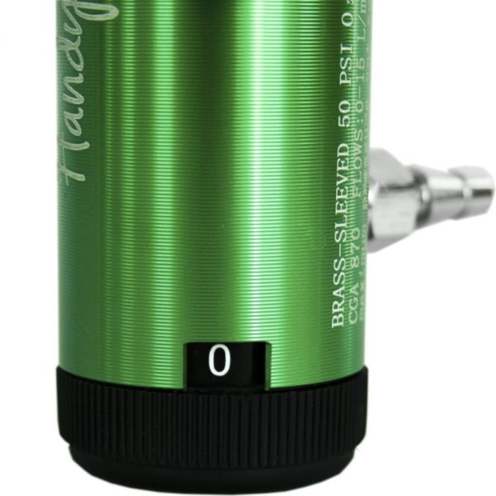 Extended oxygen regulator 1010 green Cat. HNY-1010L Handy