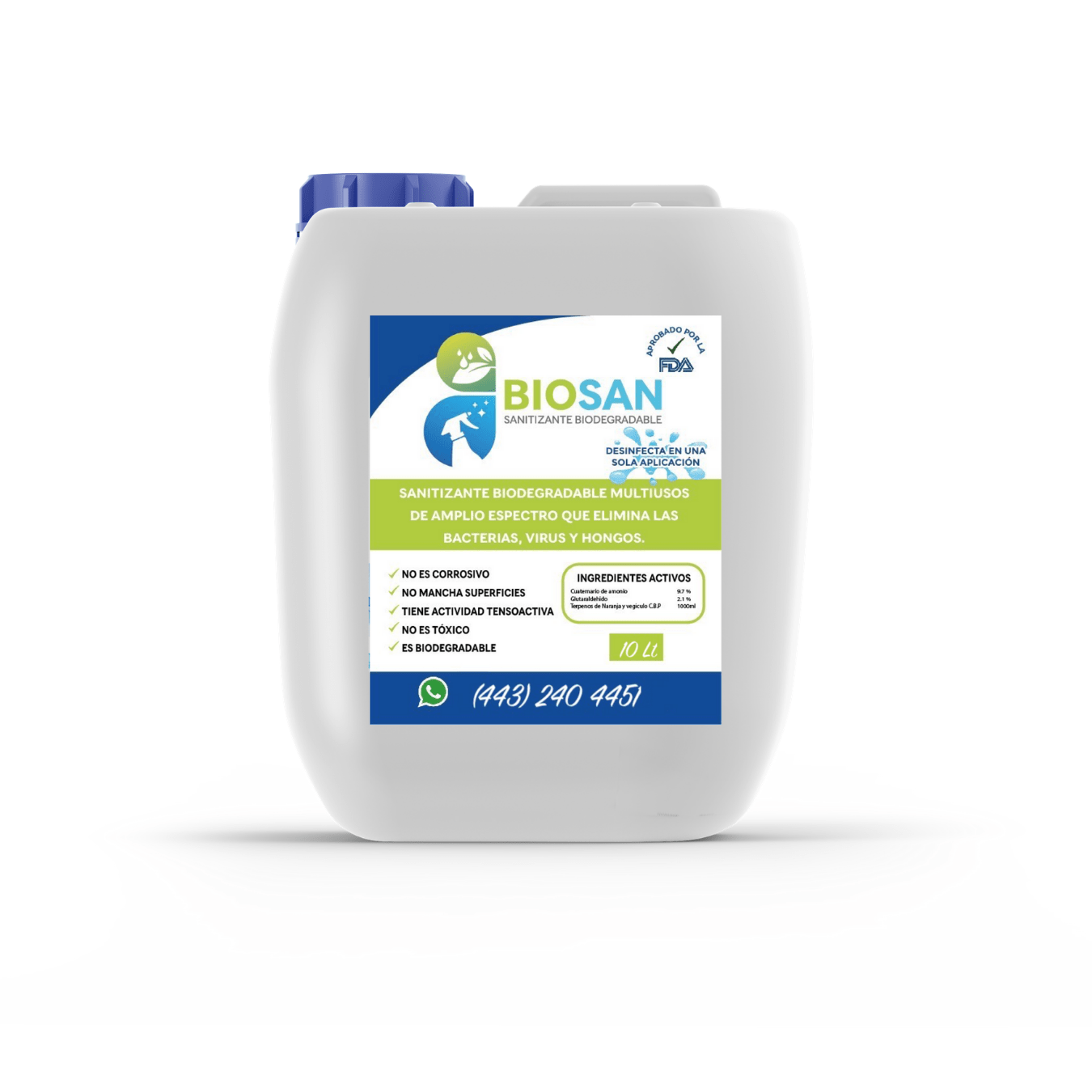 BIOSAN Biodegradable Sanitizer (1 Gallon 3.78 L)
