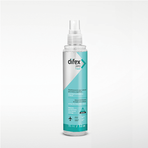 Difex Zero® Sanitizer / Disinfectant - 95 ml. (push-button atomizer)