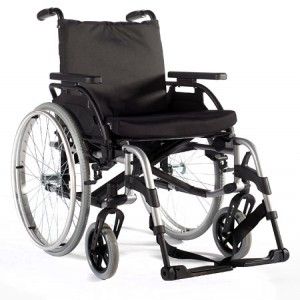 Silla de ruedas de aluminio de 48 cm