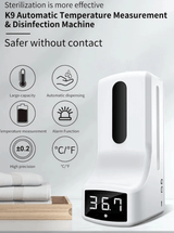 K9 Infrared Thermometer Hand Sanitizer Dispenser + Tripod