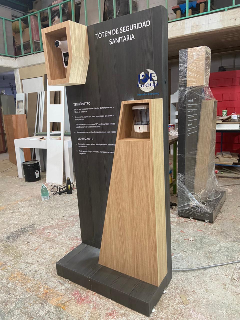 Large sanitary safety totem